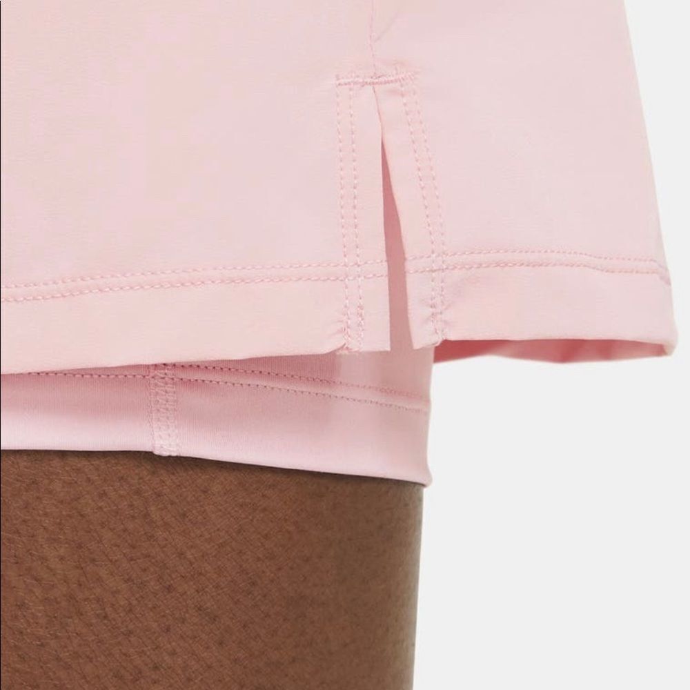 Nike Luxe Training Dress Pink Bliss Large Built-In Shorts Slim Fit NWT - Picture 5 of 6